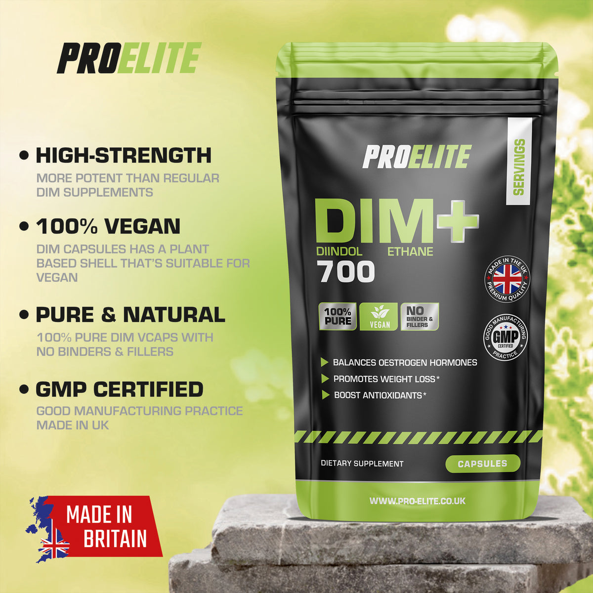 DIM Vegan Capsules | Pro-Elite