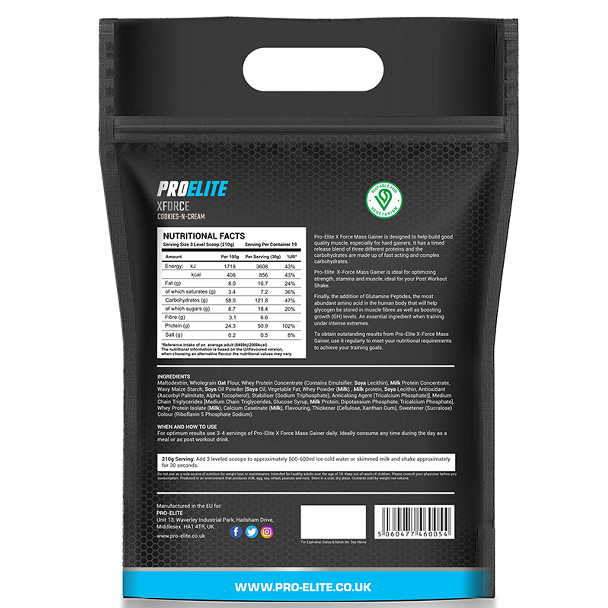 XForce Mass Gainer Pouch | Pro-Elite