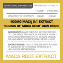 PROELITE Maca Root 5:1 Extract Vegan Tablets