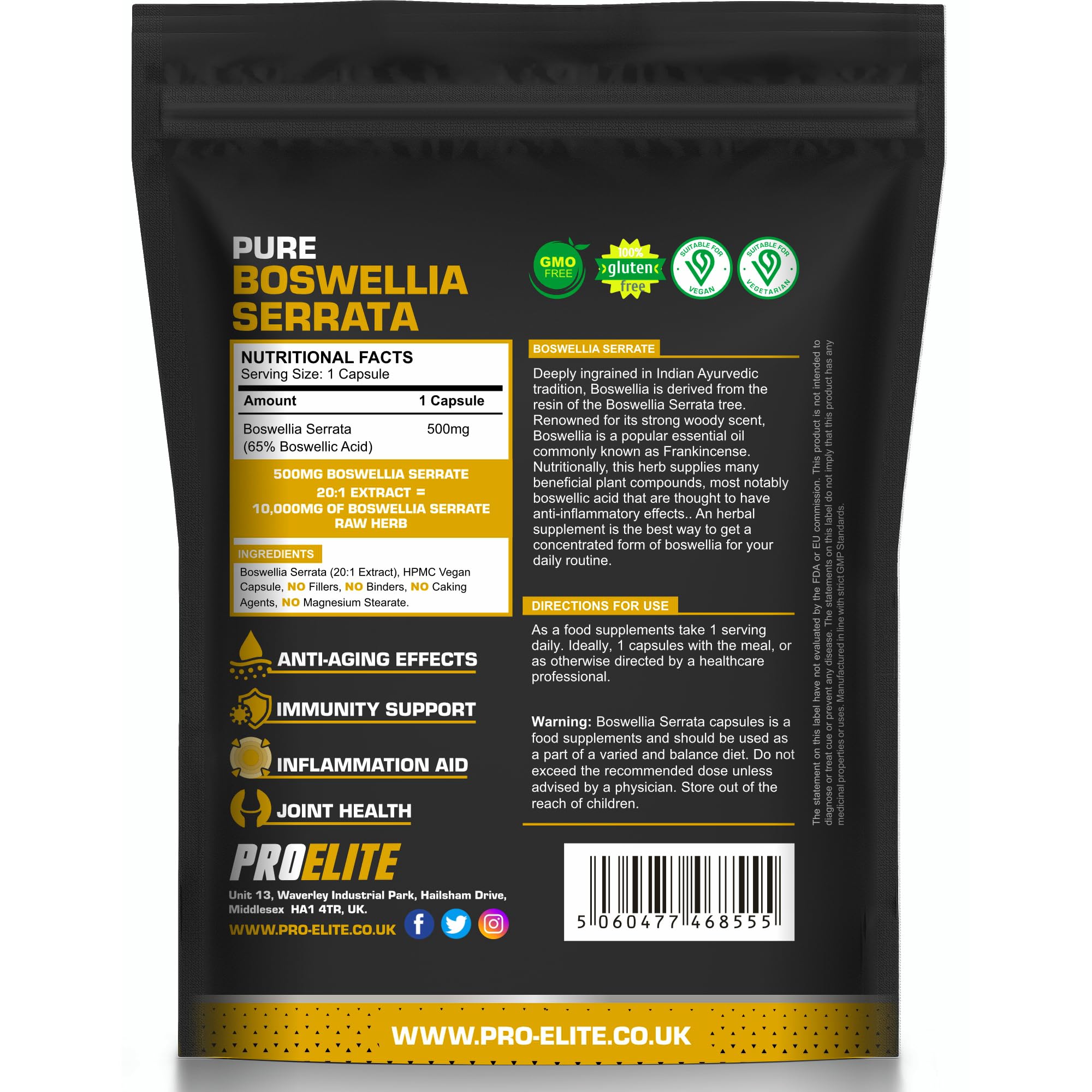 Boswellia Serrata Capsules | Pro-Elite