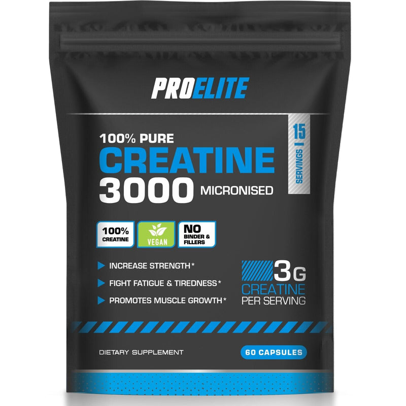 Pro-Elite Creatine Monohydrate 750mg Vegan Capsules