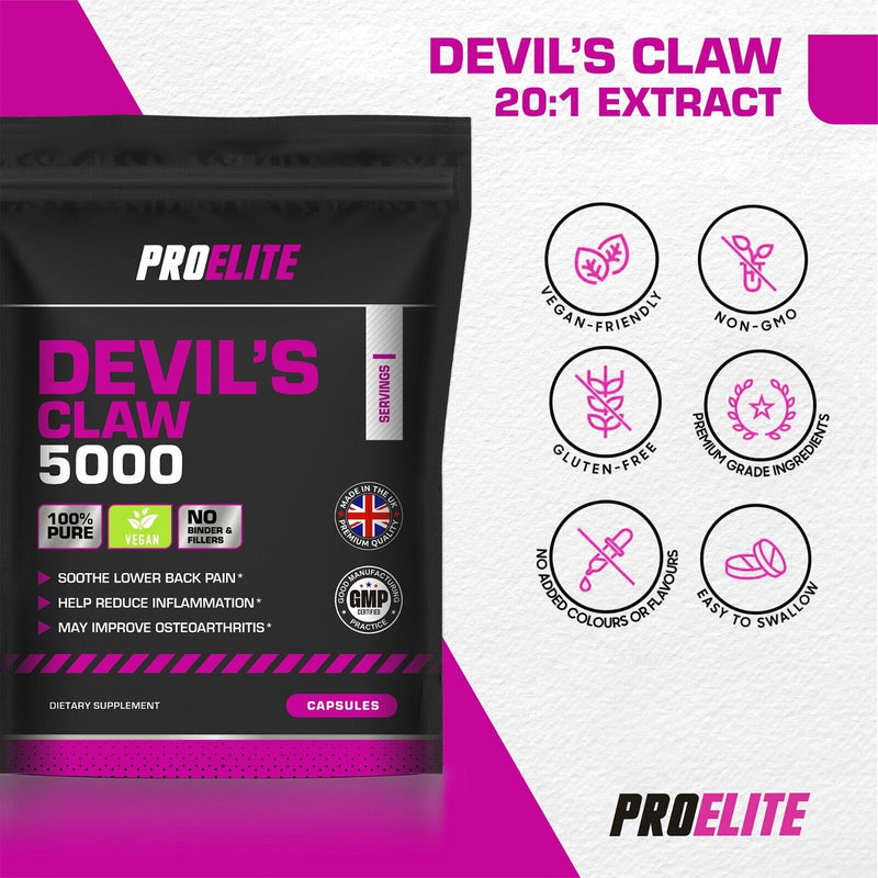 PROELITE Devil's Claw Vegan Capsules