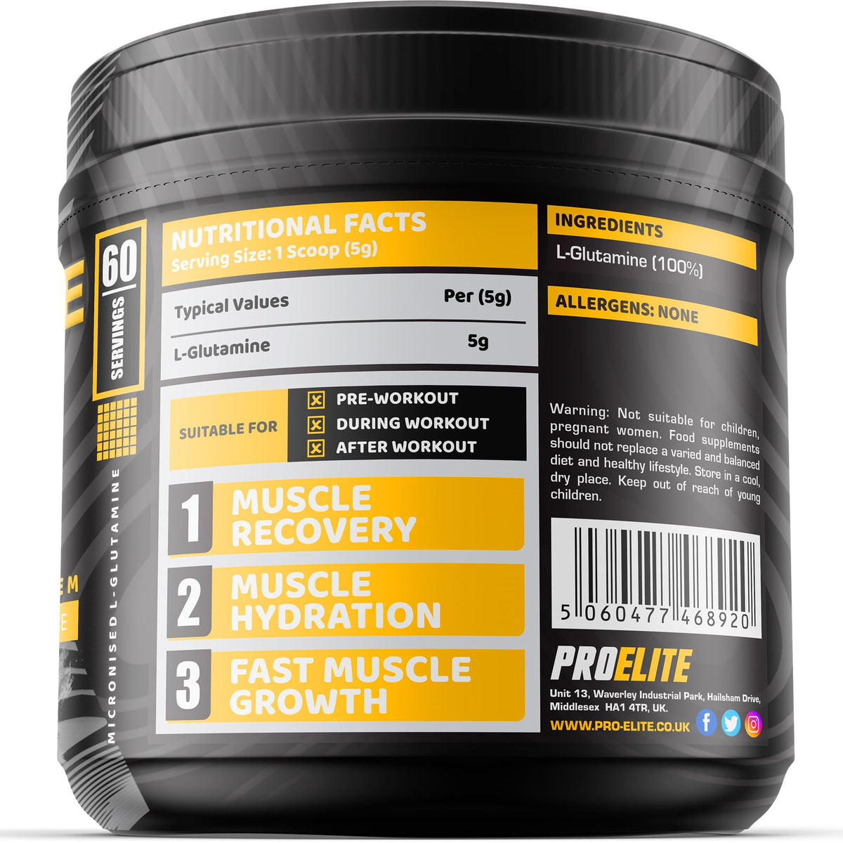 L-Glutamine 300g | Pro-Elite