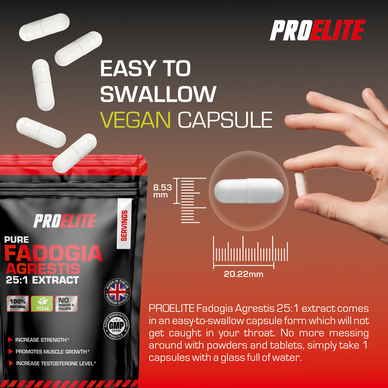 PROELITE Fadogia Agrestis 25:1 Extract Vegan Capsules