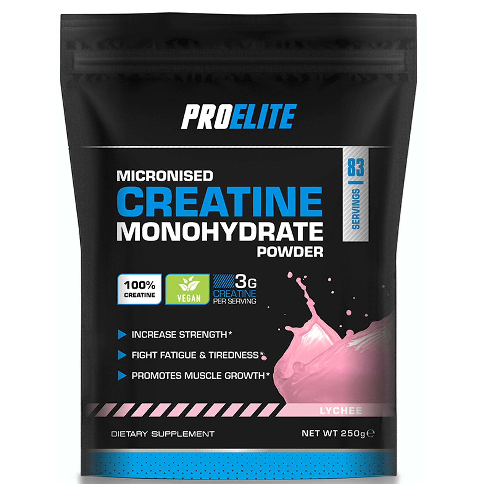 Creatine Monohydrate Pouch 250g | Pro-Elite