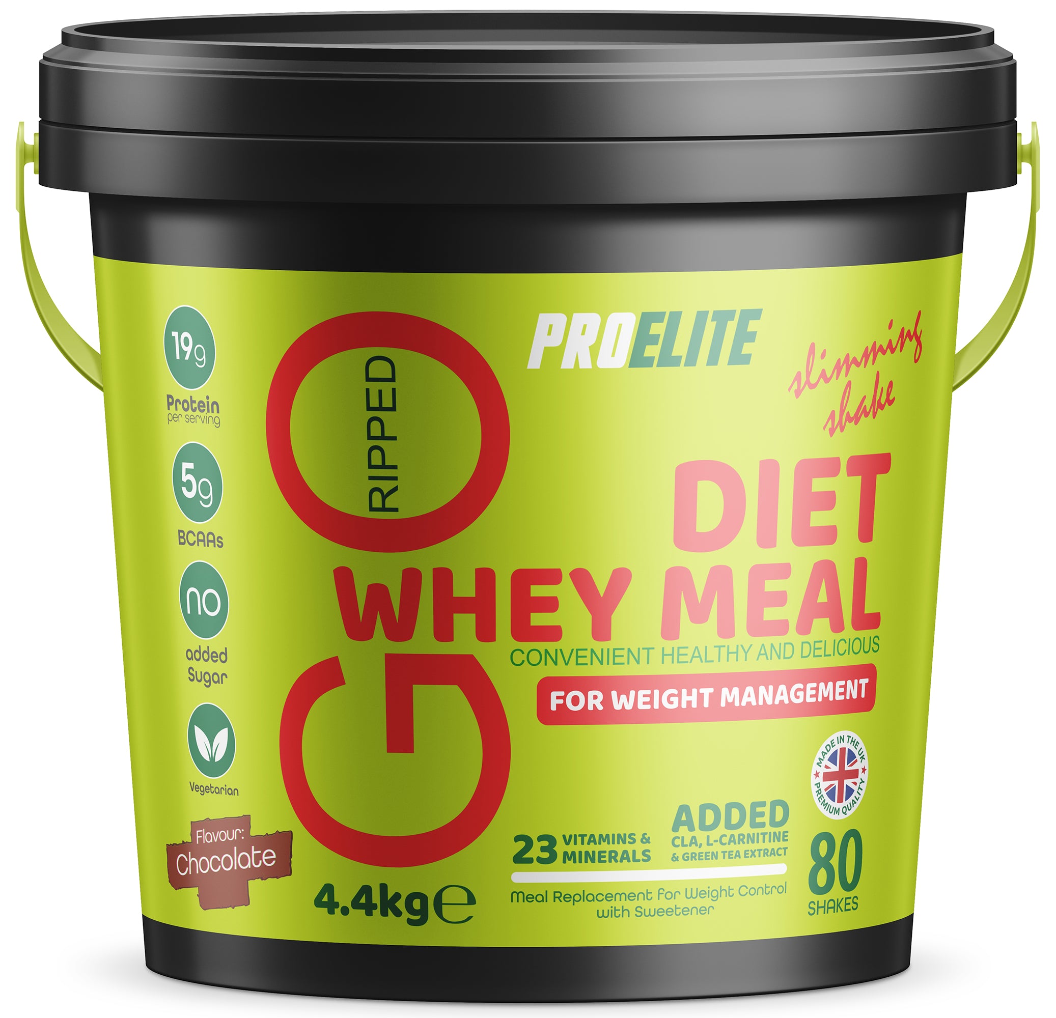 Diet Whey Meal 4.4kg Bucket | Pro-Elite