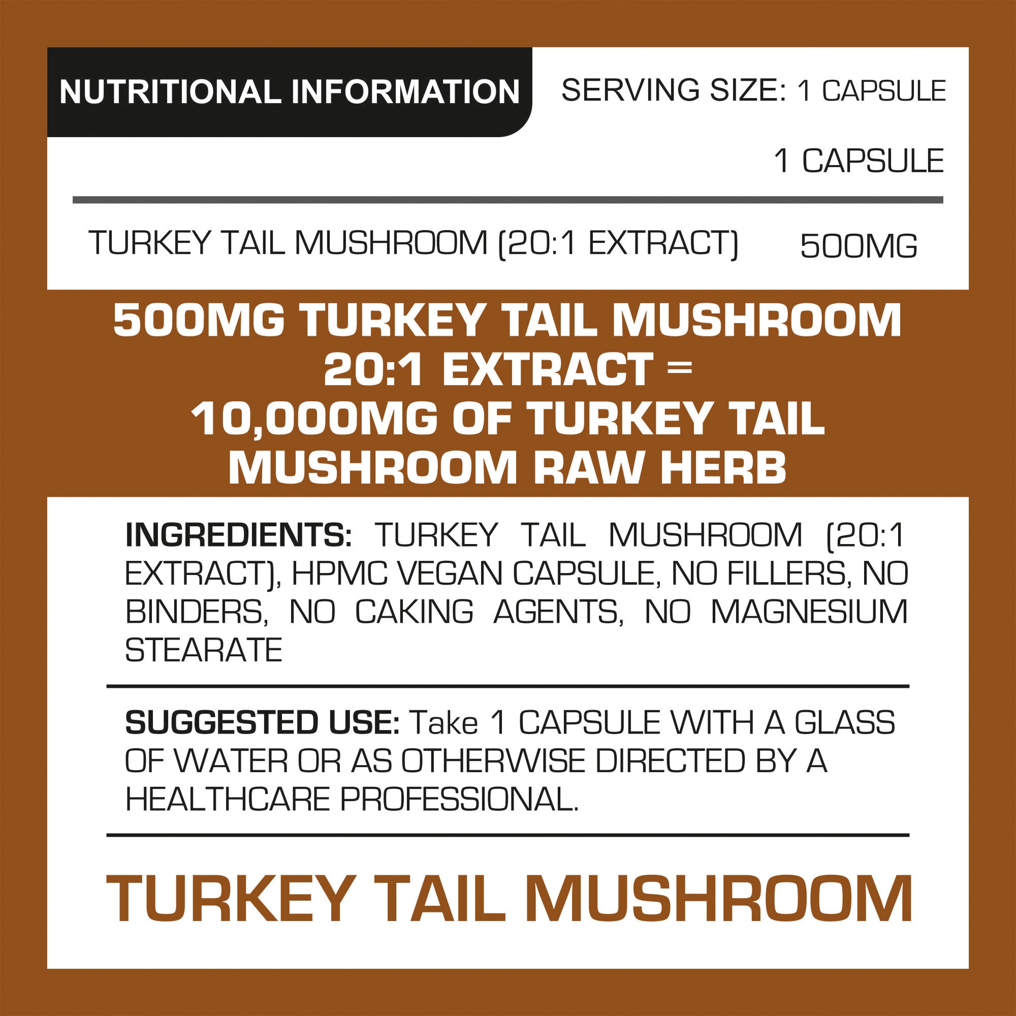 Turkey Tail Mushroom Vegan Capsules | Pro-Elite