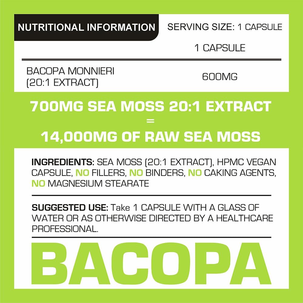 Bacopa Monnieri Capsules | Pro-Elite