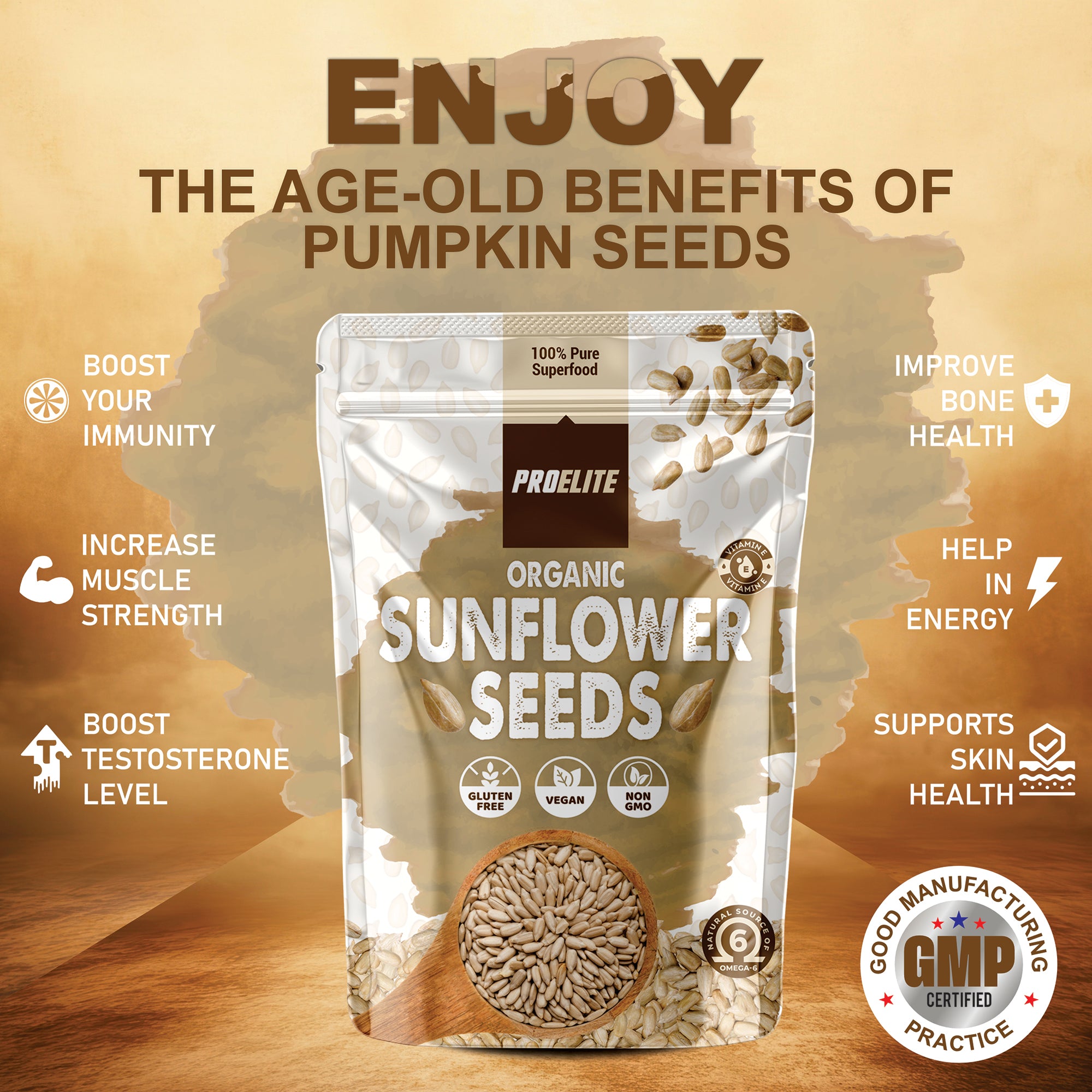 Organic Sunflower Seeds | Pro-Elite
