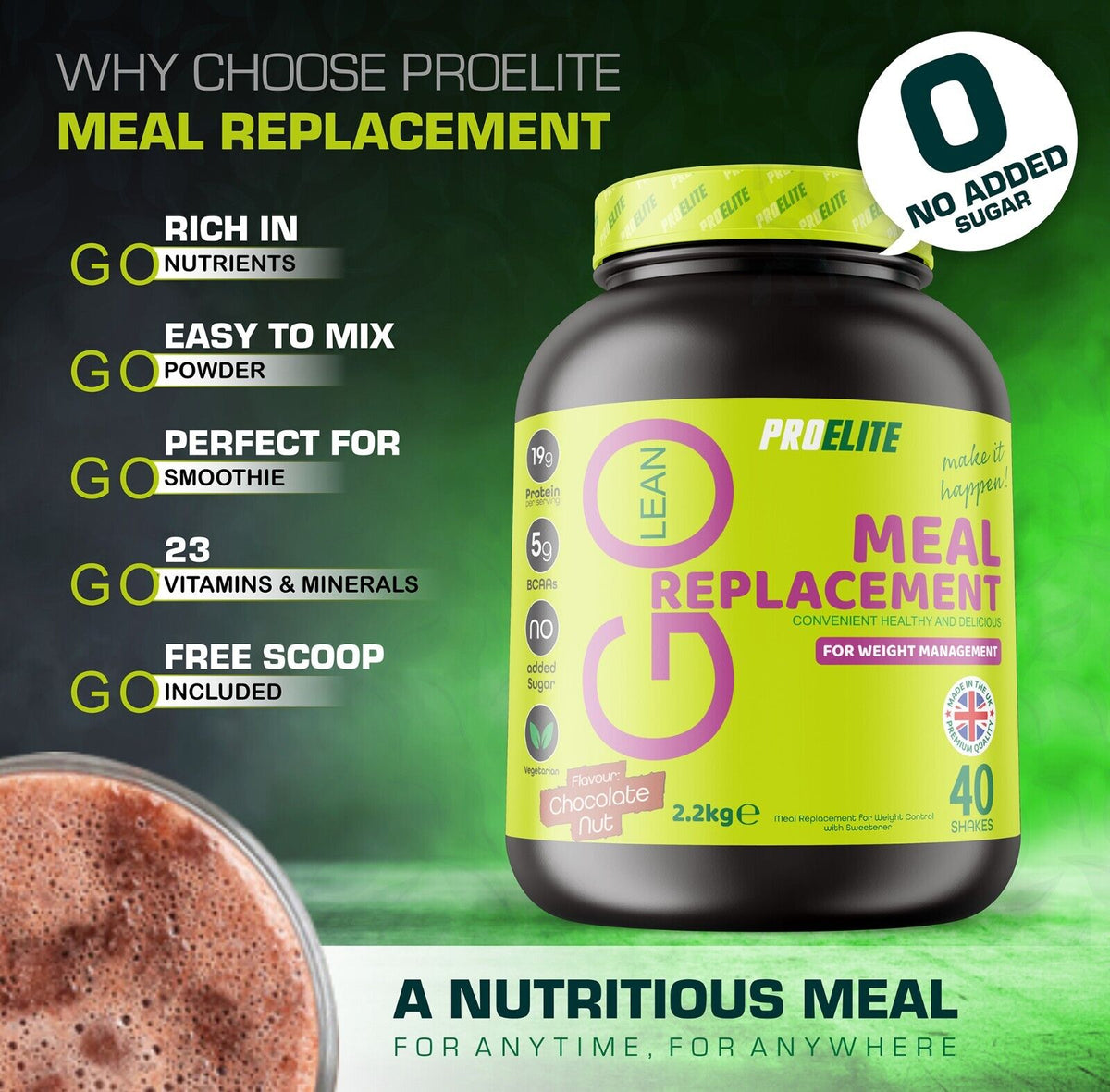 Go Lean Meal Replacement 2.2kg | Pro-Elite