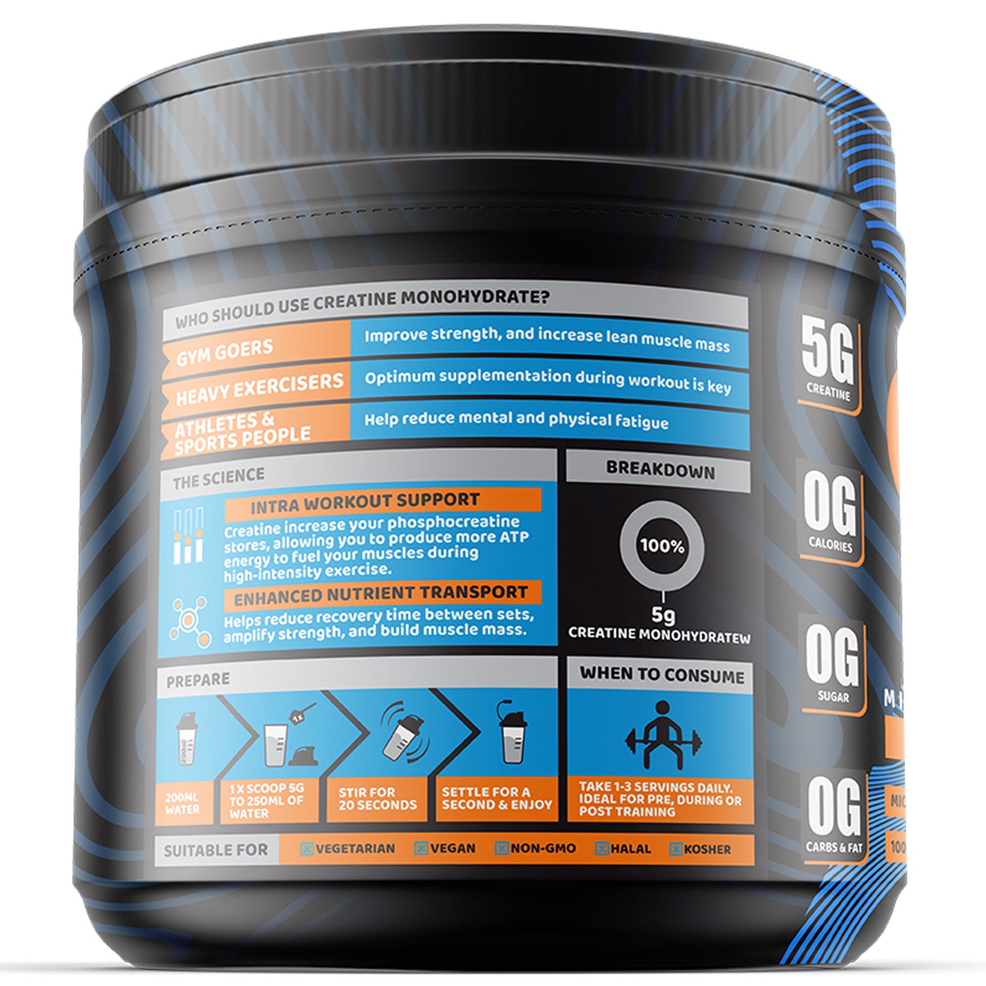 Creatine Monohydrate 300g | Pro-Elite