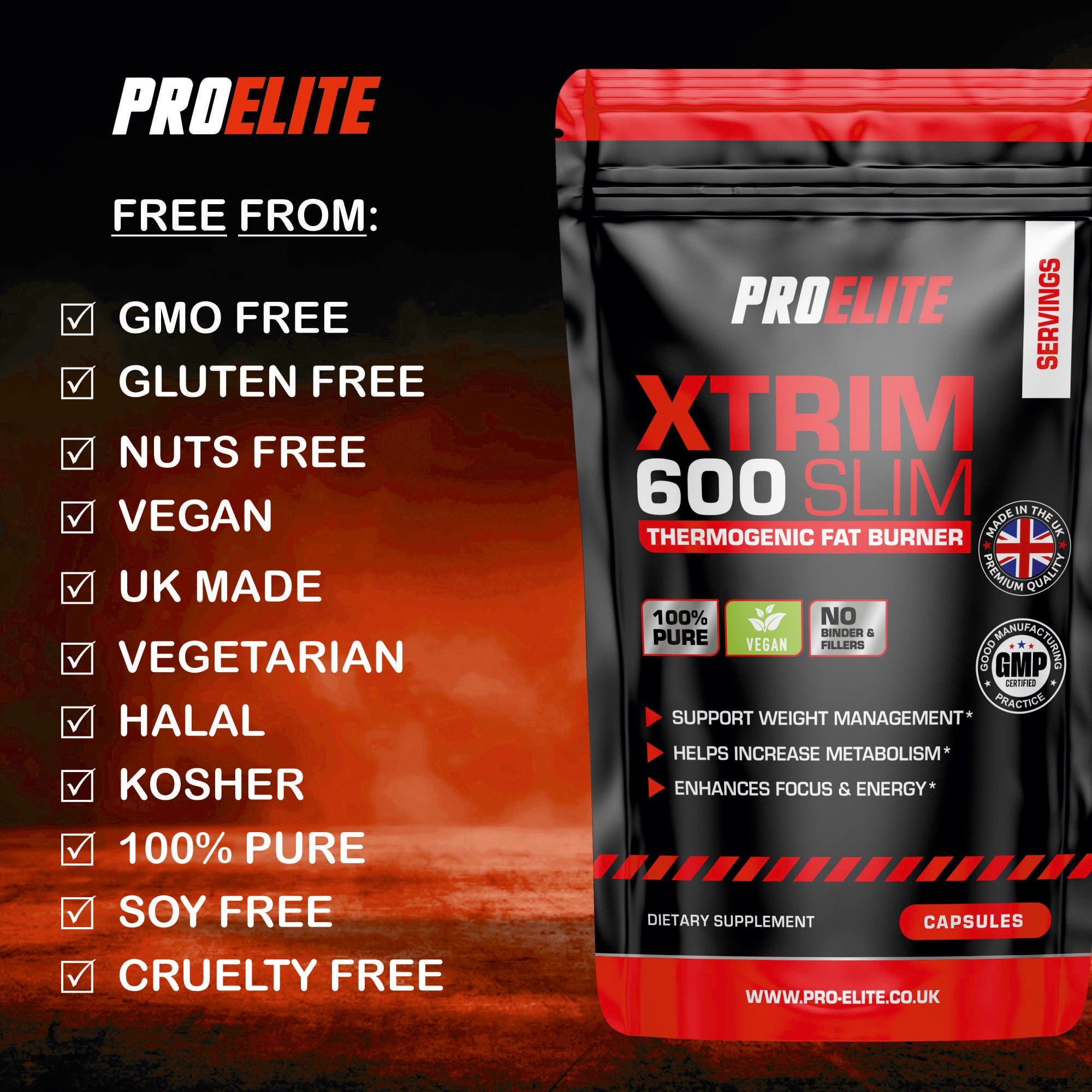 PROELITE Xtrim Slim Vegan Capsules