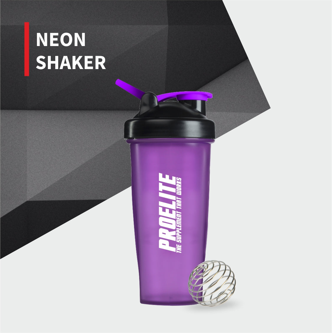 Transparent Shaker With Hook 700ml | Pro-Elite
