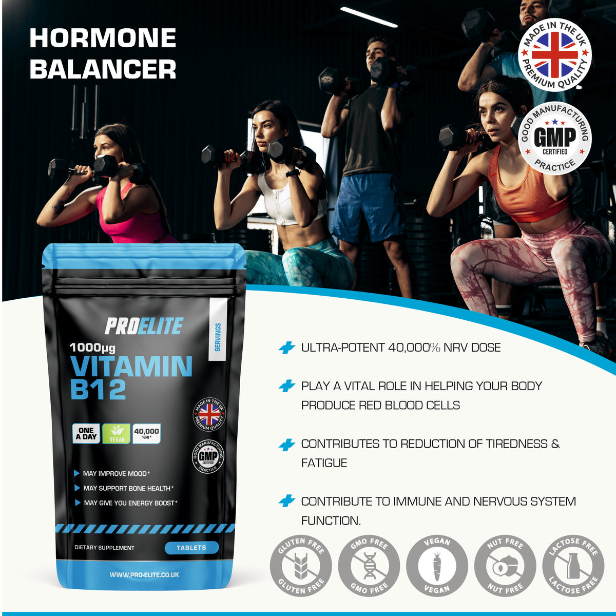 Vitamin B12 Tablets | Pro-Elite