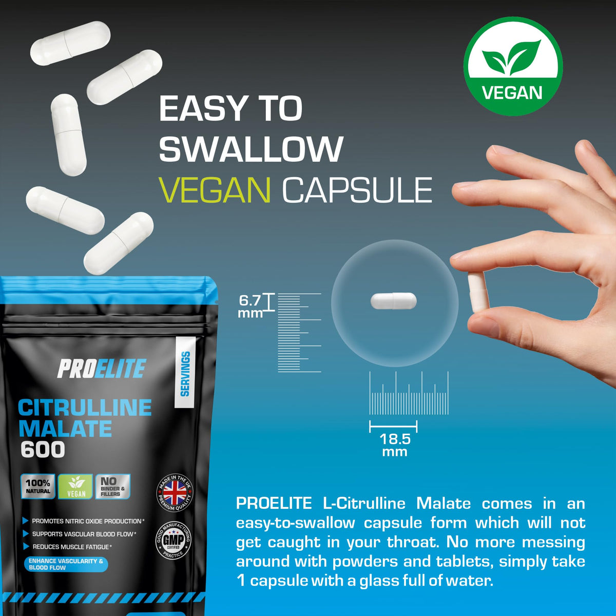 L-Citrulline Malate Capsules | Pro-Elite