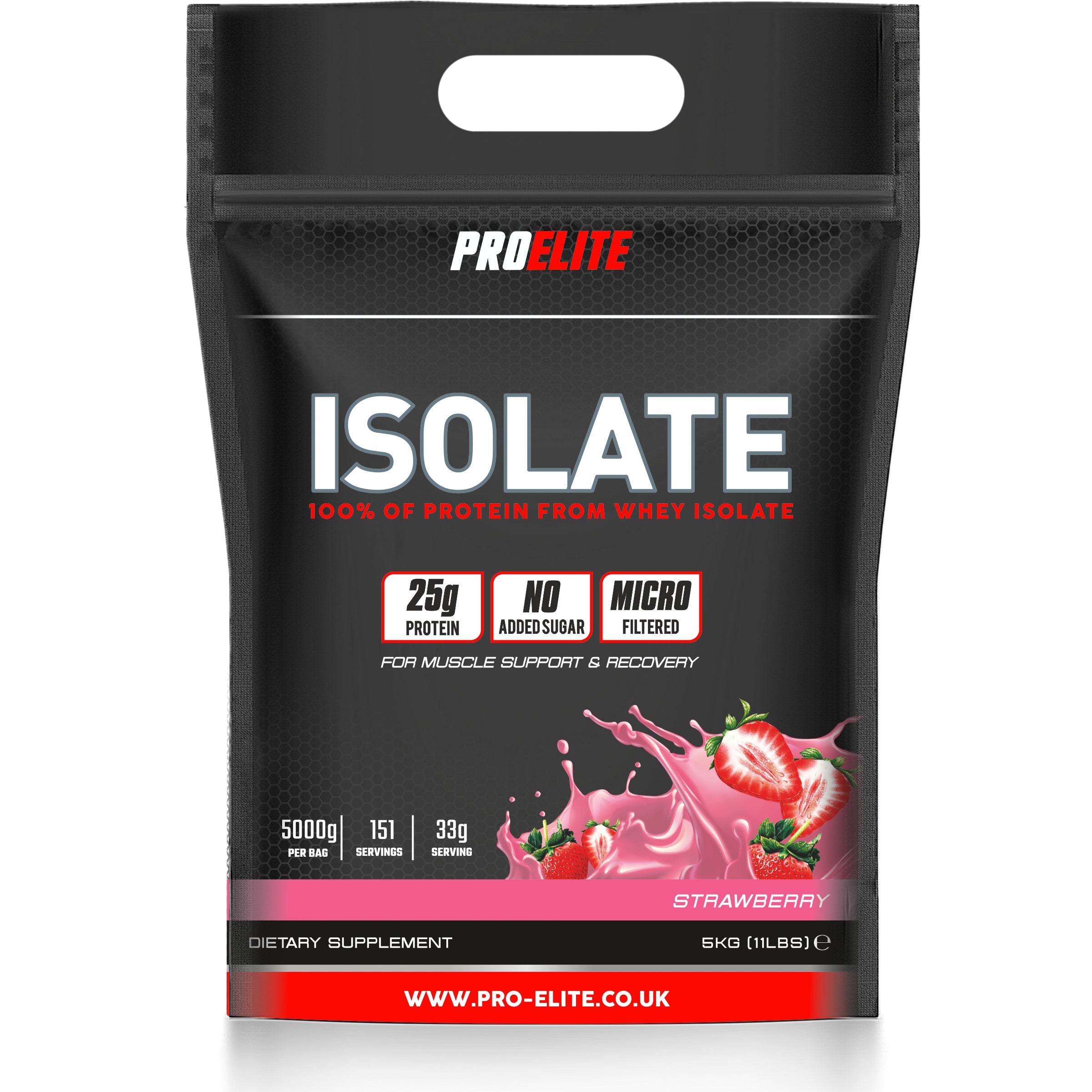 Whey Isolate Protein Powder 1kg, 2.5kg & 5kg | Pro-Elite