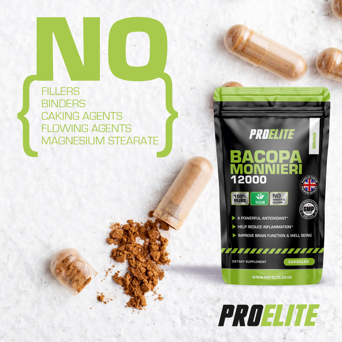 Bacopa Monnieri Capsules | Pro-Elite