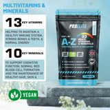 A-Z Multi Vitamins & Minerals Vegan Tablets | Pro-Elite