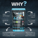 A-Z Multi Vitamins & Minerals Vegan Tablets | Pro-Elite