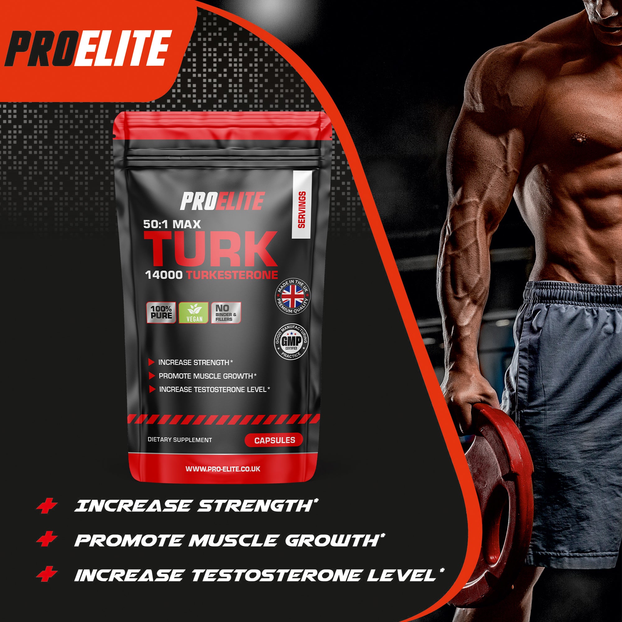 TURK Turkesterone Vegan Capsules | Pro-Elite