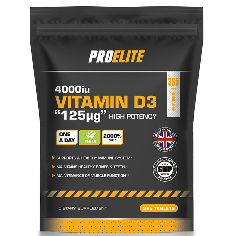 PROELITE Vitamin D3 4000iu Vegan Tablets