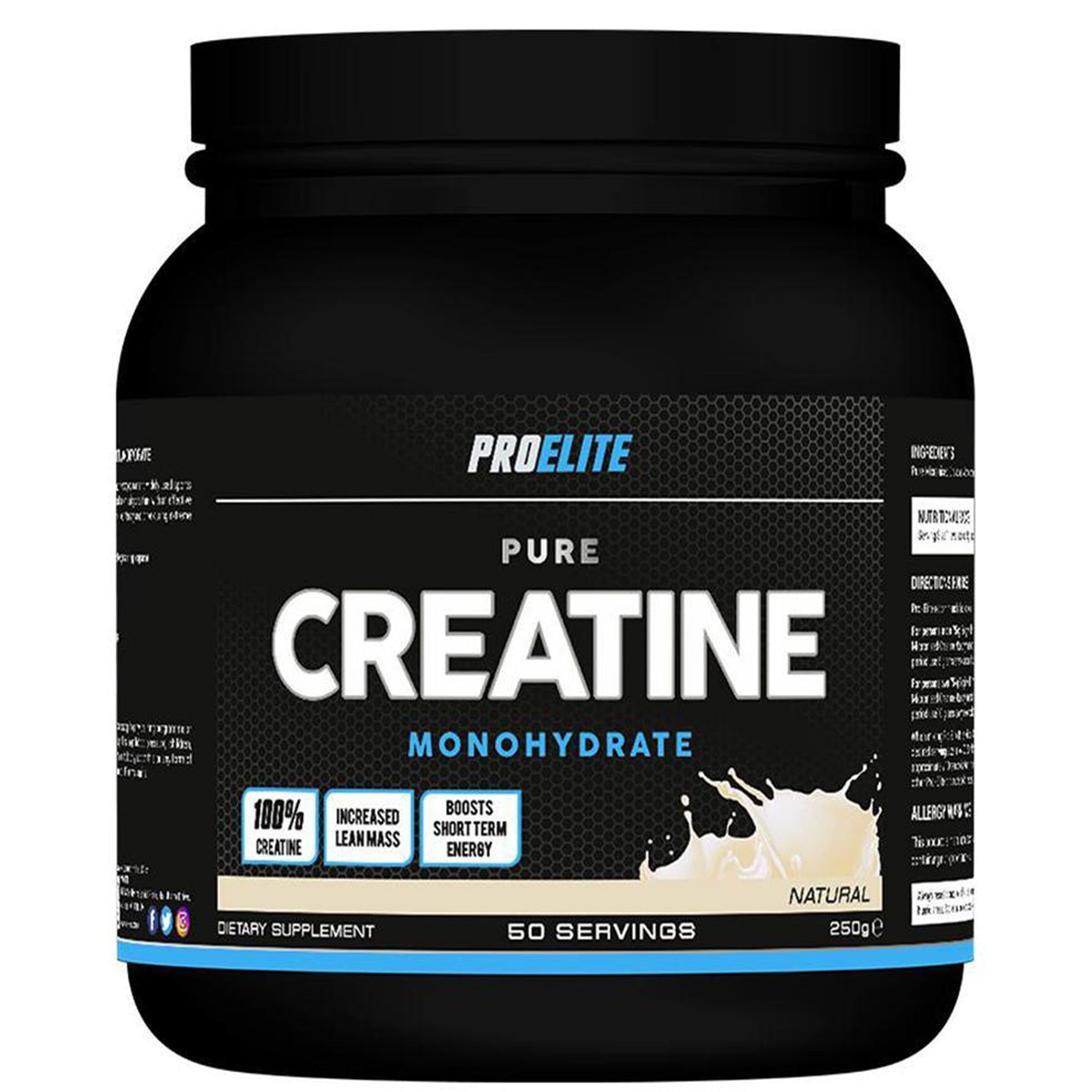 Pure Creatine Monohydrate 250g, 500g, 750g | Pro-Elite