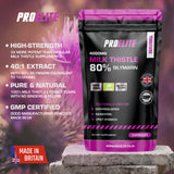Milk Thistle 40:1 Extract Vegan Capsules | Pro-Elite