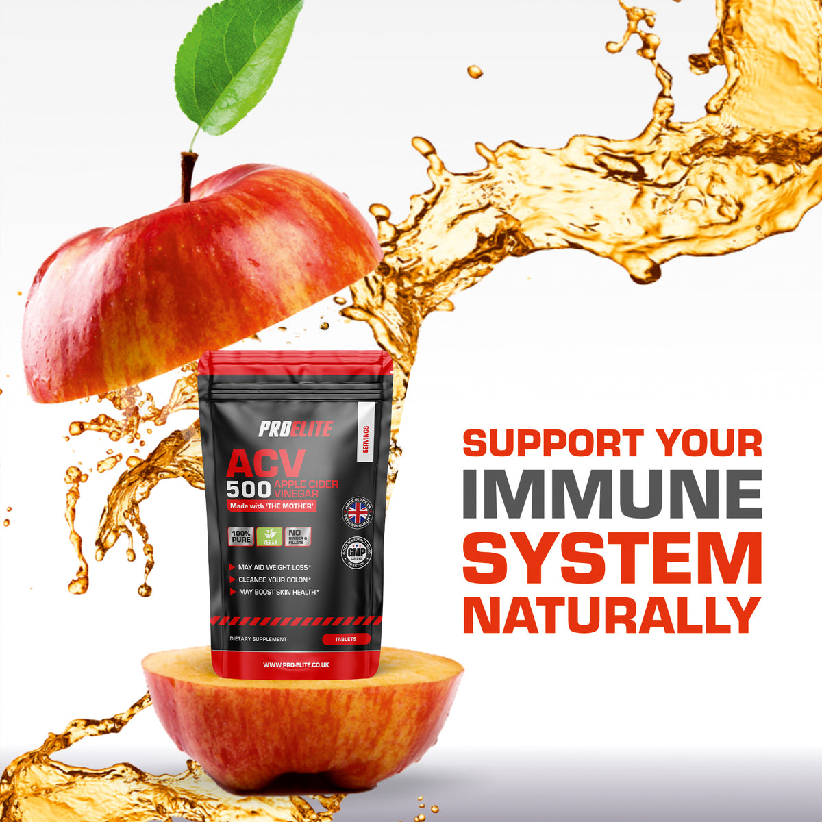 Apple Cider Vinegar Tablets | Pro-Elite