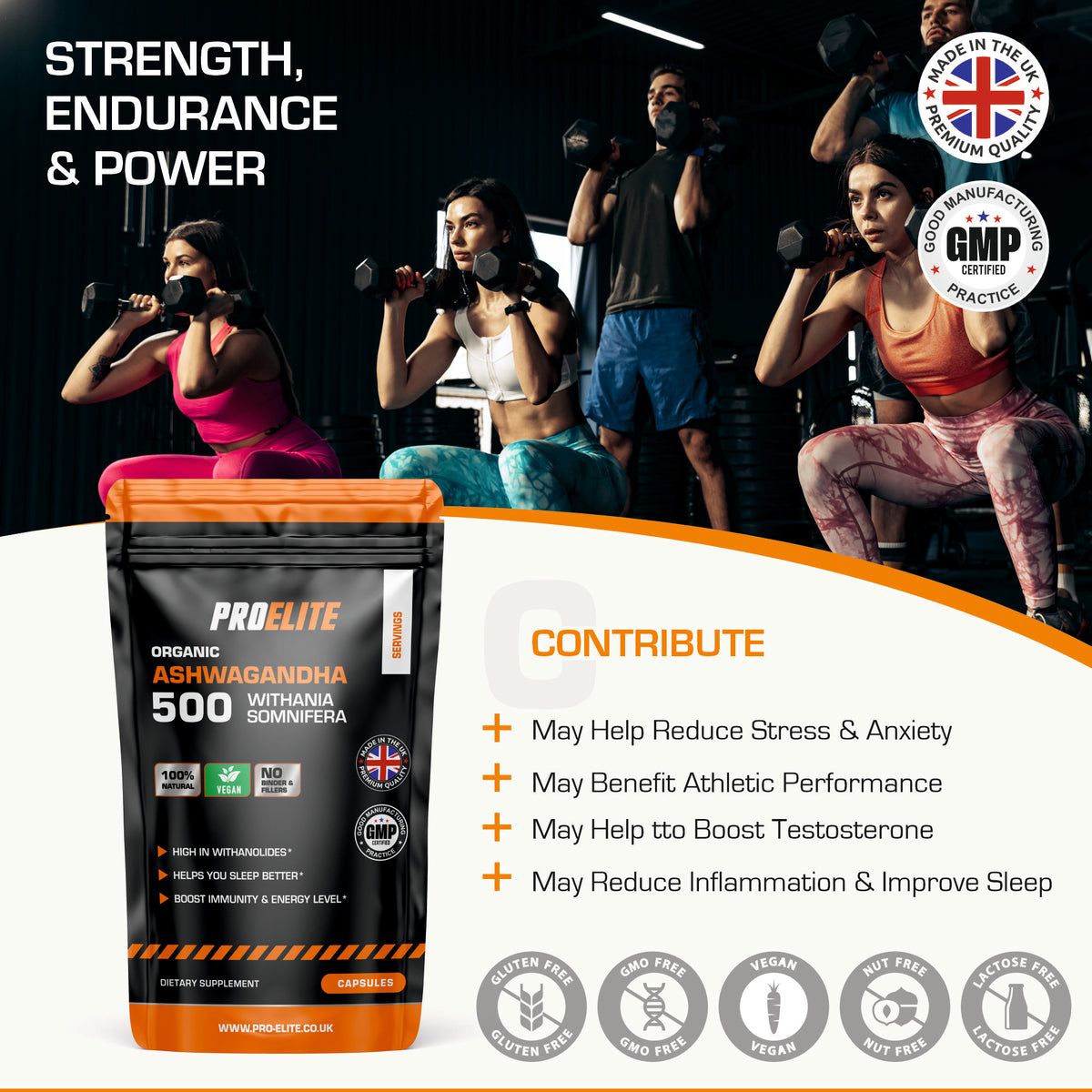 Ashwagandha Vegan Capsules | Pro-Elite