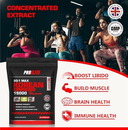 Korean Ginseng 300mg Vegan Capsules | Pro-Elite