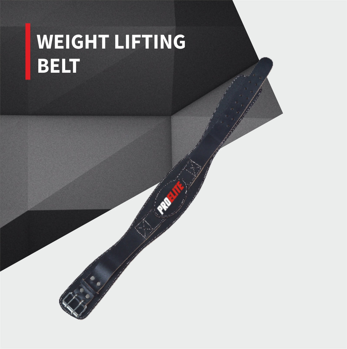 PROELITE Leather Weight Lifting Belt