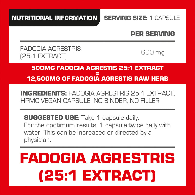 PROELITE Fadogia Agrestis 25:1 Extract Vegan Capsules