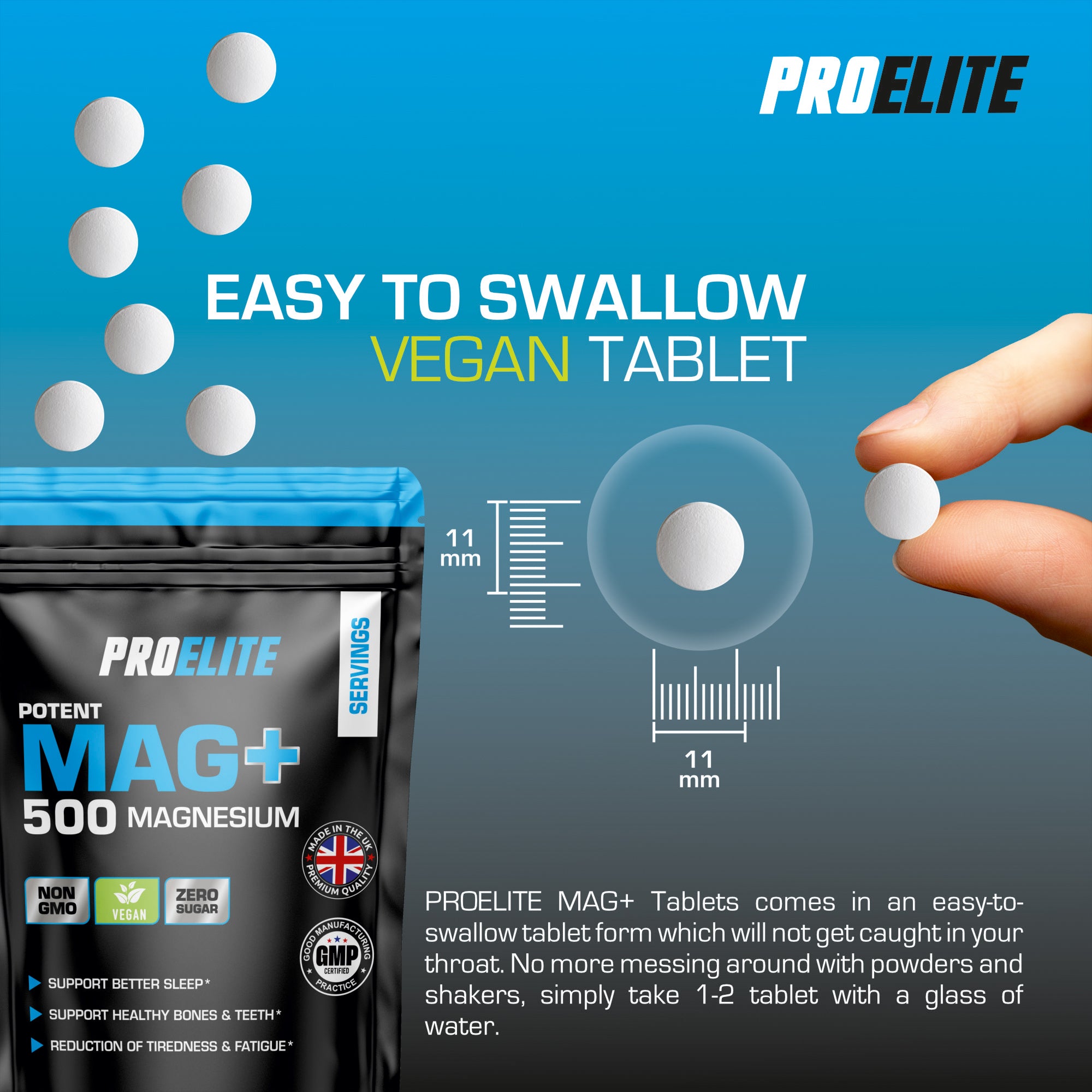 Magnesium Tablets | Pro-Elite