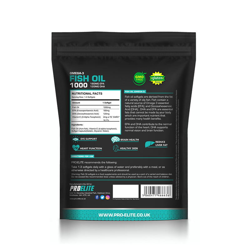 Pro-Elite Omega 3 Fish Oil Softgels