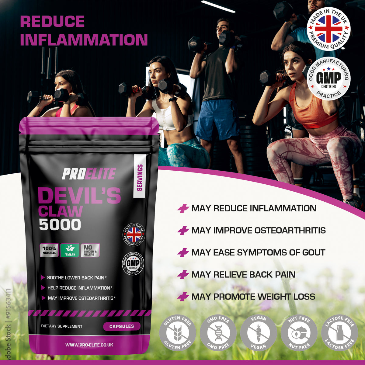Devil's Claw Vegan Capsules | Pro-Elite