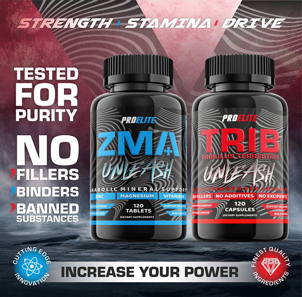 ZMB6+ - 120 Tablets (Bottle) + Tribulus Terrestris - 120 Capsules (Bottle) | Pro-Elite