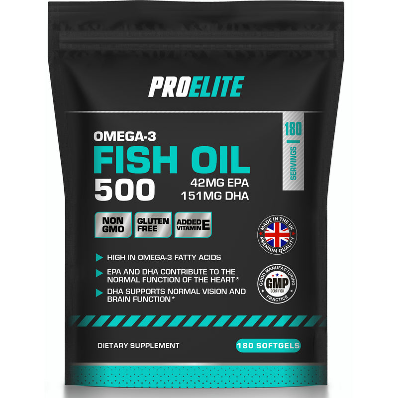 PROELITE Omega 3 Fish Oil 500mg - Softgels