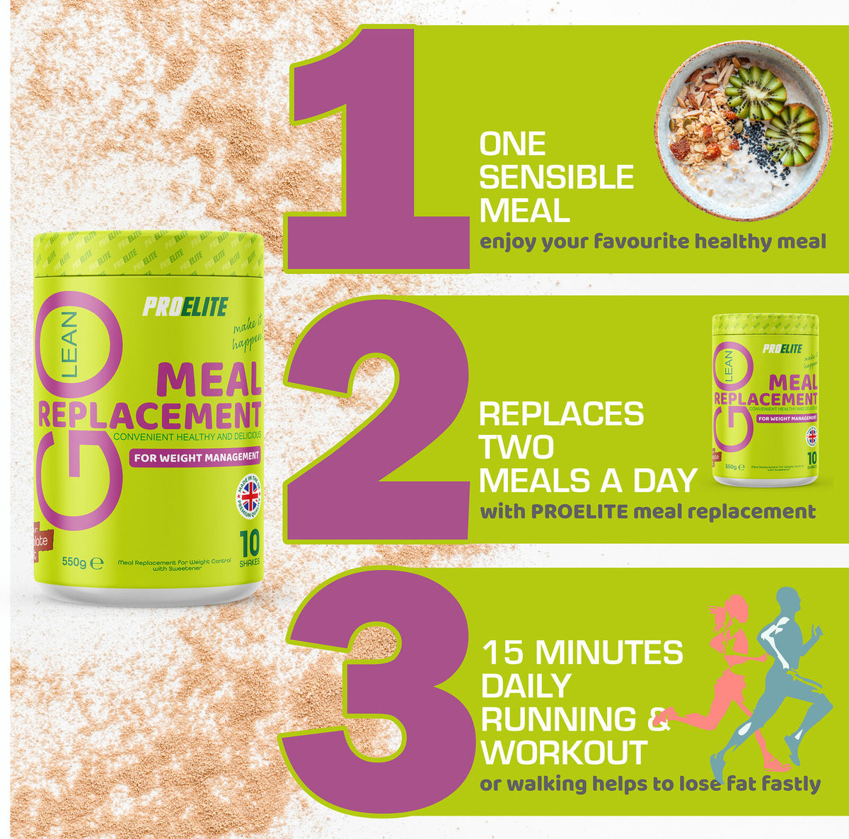 Go Lean Meal Replacement 550g | Pro-Elite
