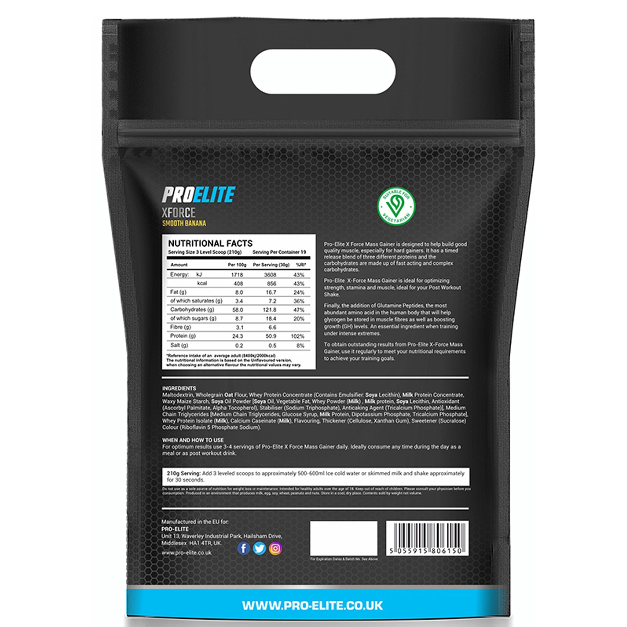 XForce Mass Gainer Pouch | Pro-Elite