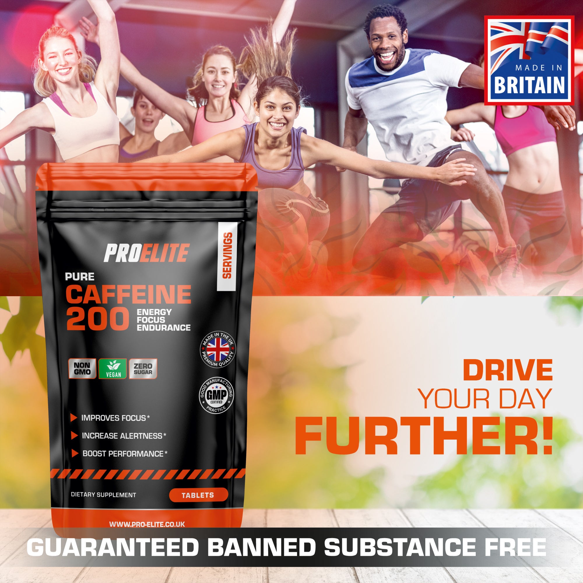 Caffeine Vegan Tablets | Pro-Elite
