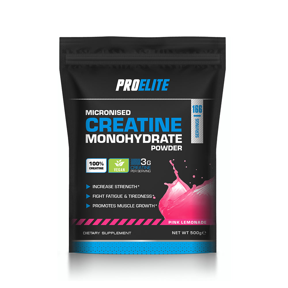 Pure Creatine Monohydrate Powder 500g (Pouch) | Pro-Elite