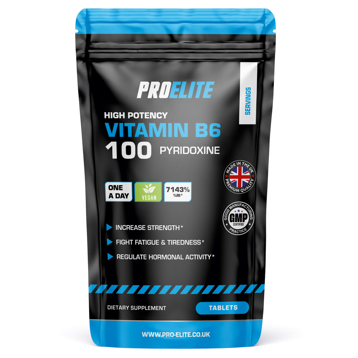 Vitamin B6 Vegan Tablets | Pro-Elite