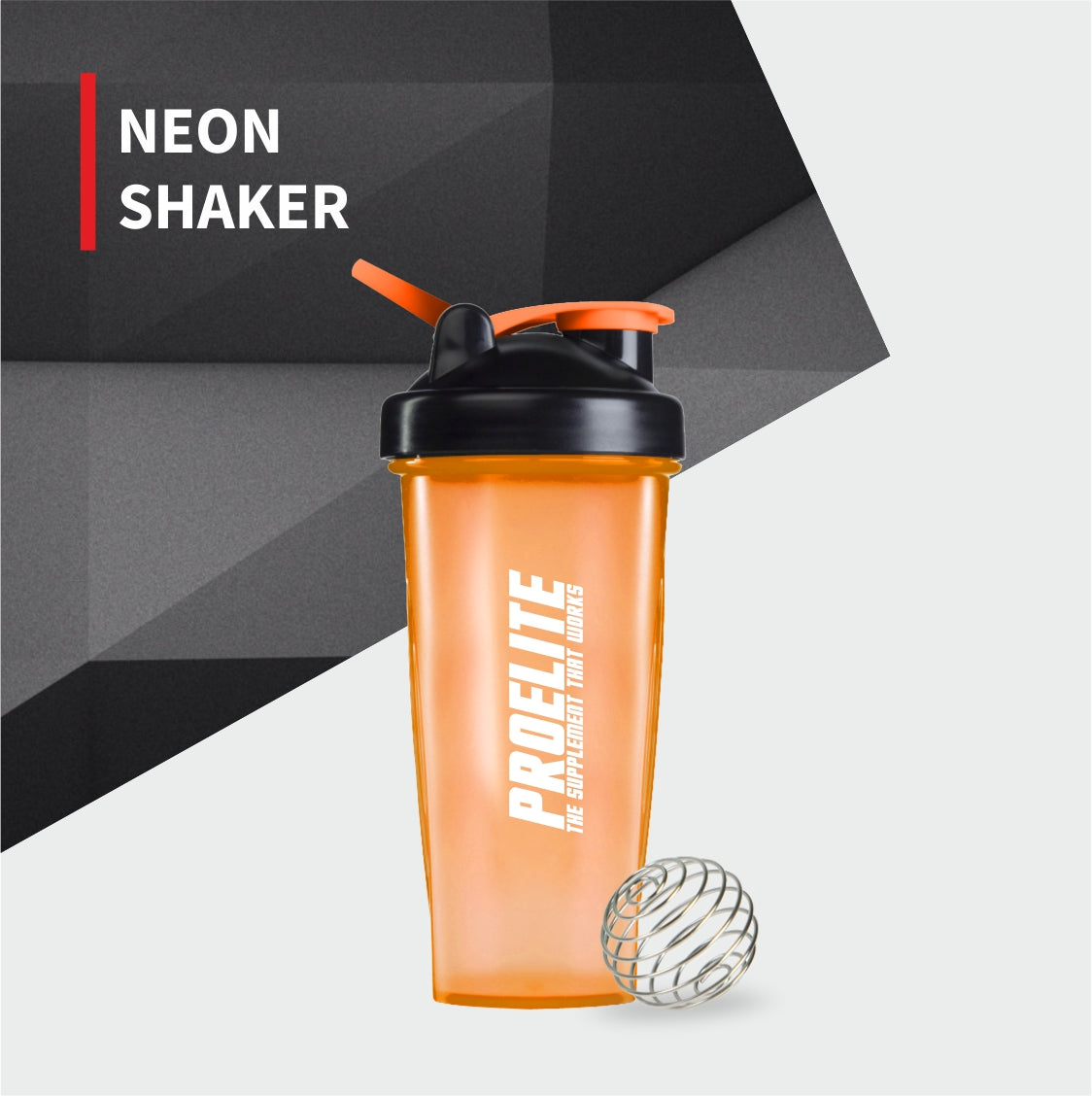 Transparent Shaker With Hook 700ml | Pro-Elite