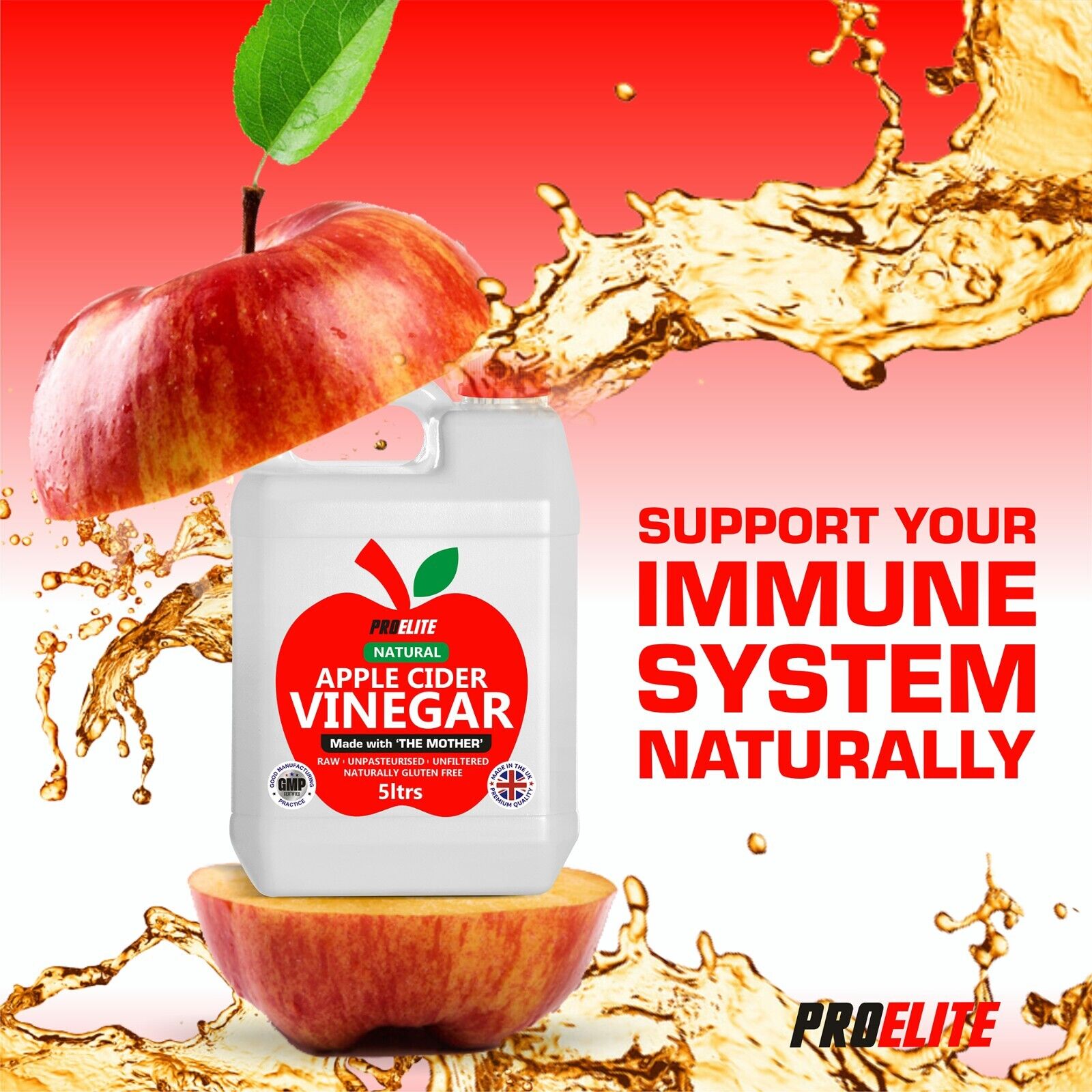 Apple Cider Vinegar with Mother | Pro-Elite