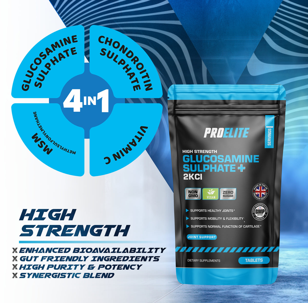 Glucosamine 2KCI Tablets | Pro-Elite