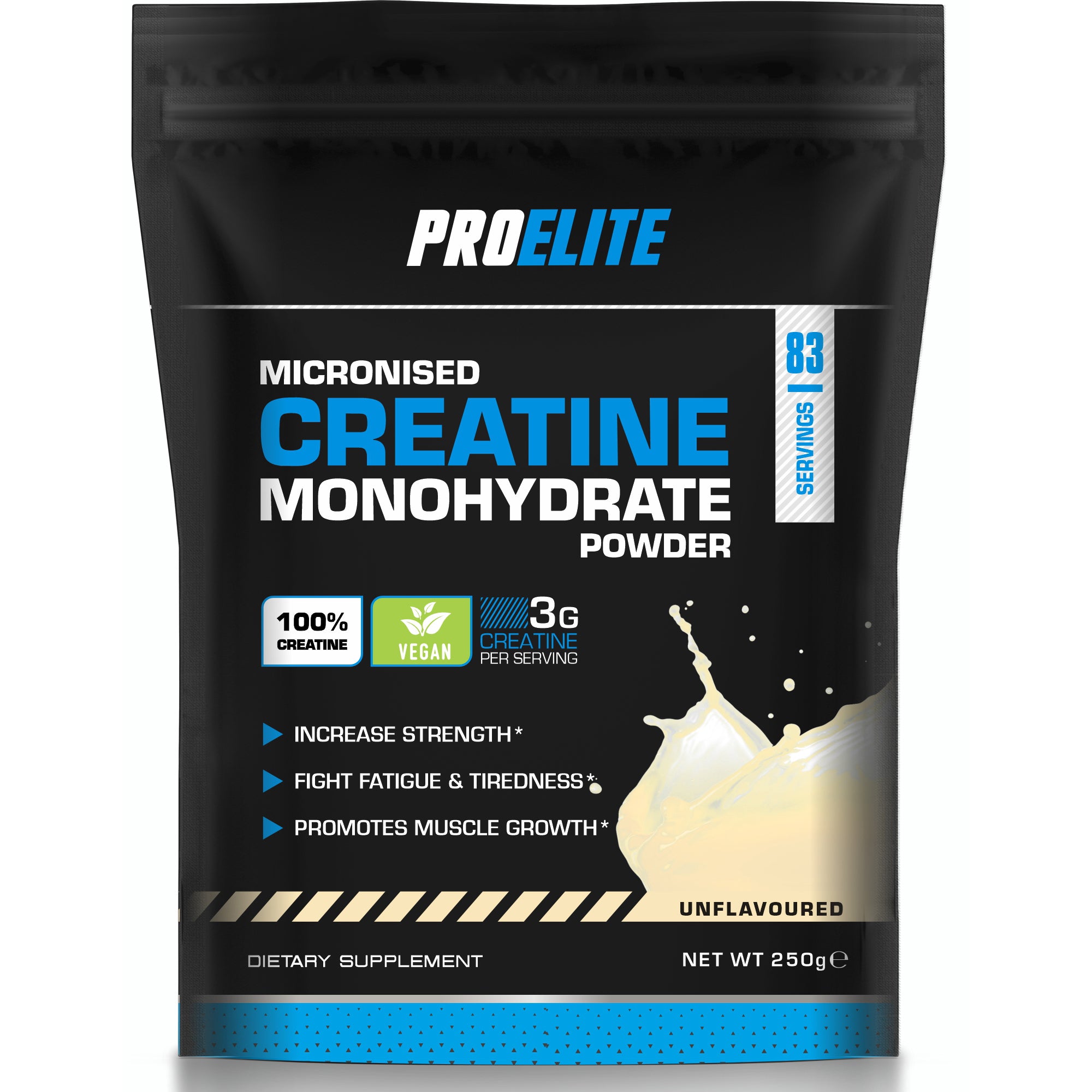 Creatine Monohydrate Pouch 250g | Pro-Elite