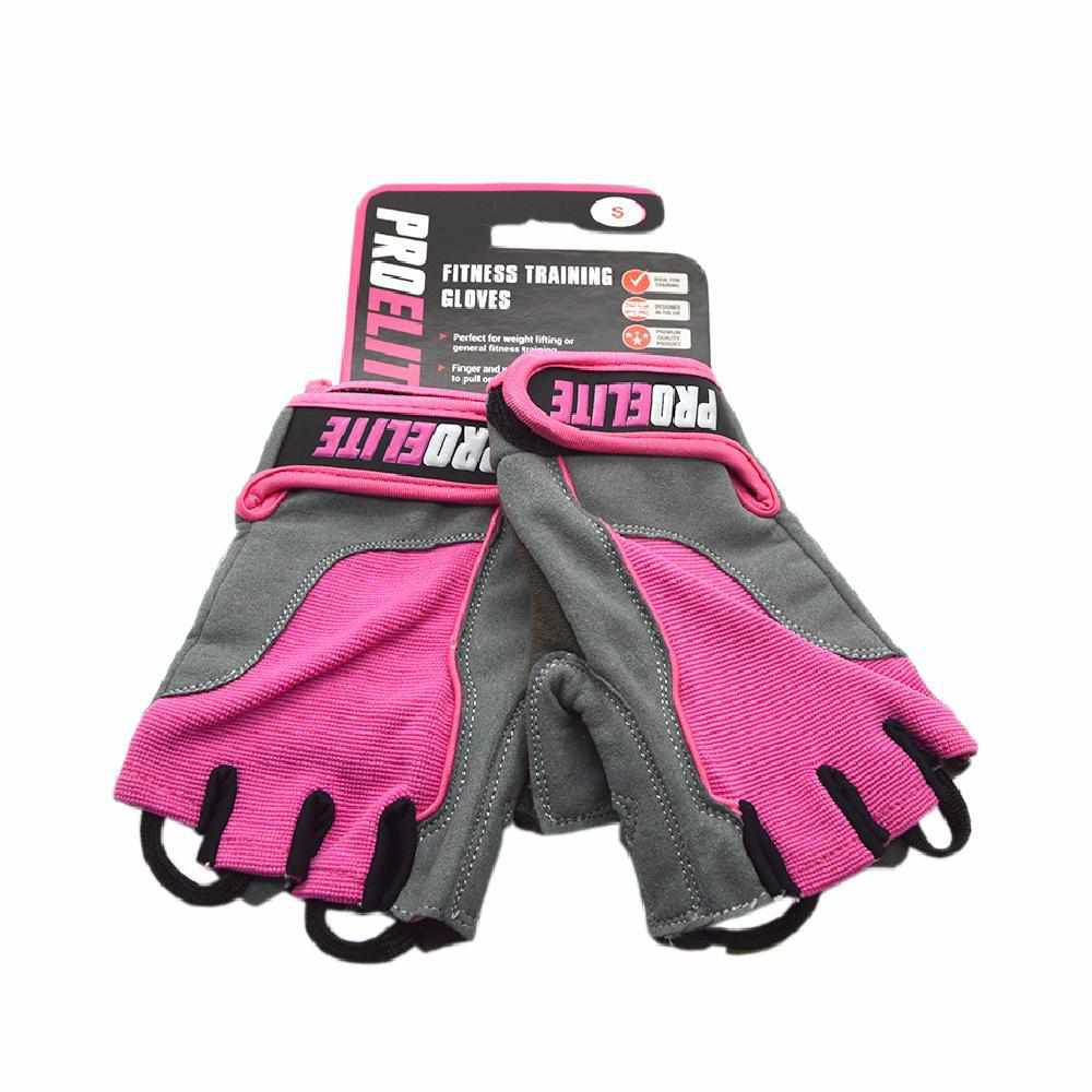 Weight Lifting Gloves - Pink/Grey | Pro-Elite