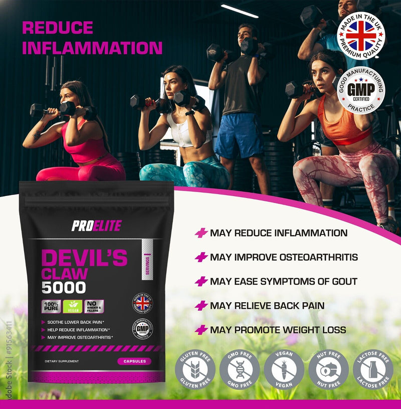 PROELITE Devil's Claw Vegan Capsules