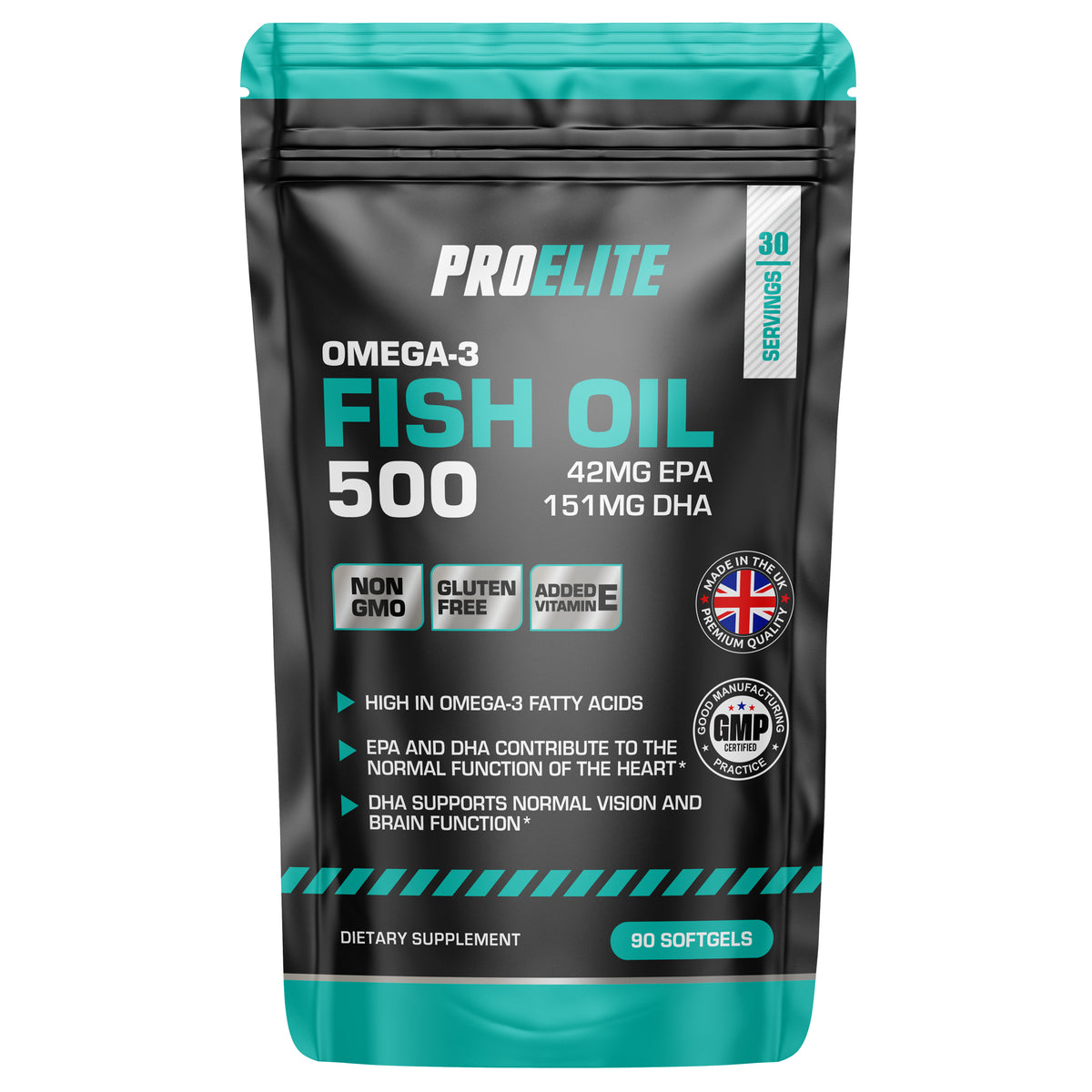Omega 3 Fish Oil 500mg - Softgels | Pro-Elite