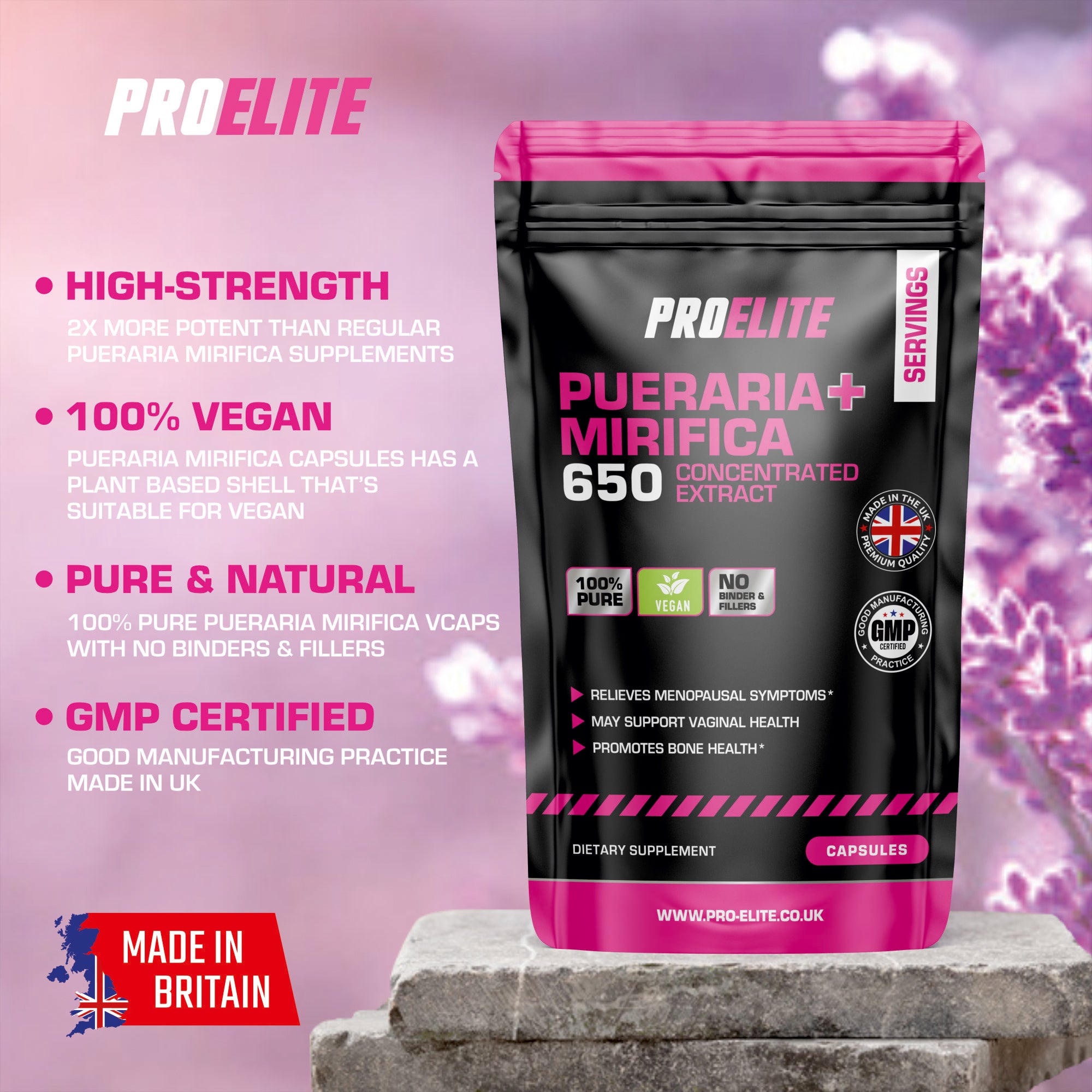 Pueraria Mirifica Vegan Capsules | Pro-Elite